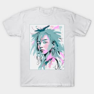 Punk Girl Artistic Painting Vibes! T-Shirt